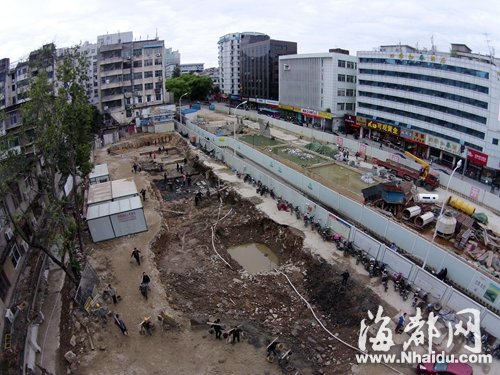 屏山地鐵站啟動考古發掘 地下兩米現清代地面