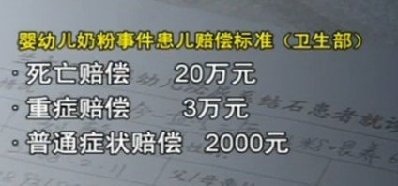 乳協回應08毒奶粉案賠償質疑 27萬患兒獲賠