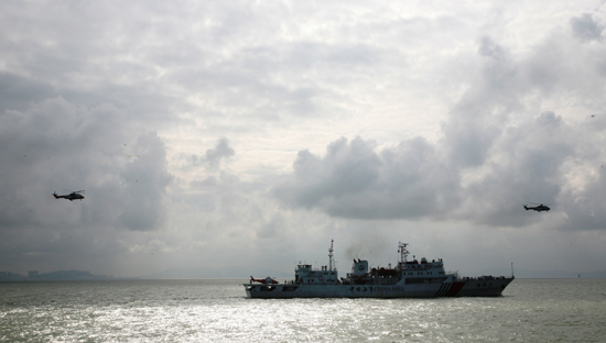 粵港澳首次在內(nèi)地舉行海上聯(lián)合搜救演習(xí)