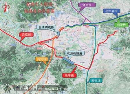 建設(shè)中廣西高鐵：鐵路樞紐牽引6條高鐵進(jìn)南寧