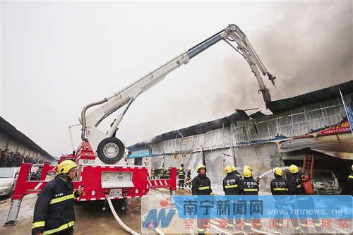 長(zhǎng)堽路汽修店大火現(xiàn)場(chǎng)觸目驚心 14輛車被燒剩鐵殼