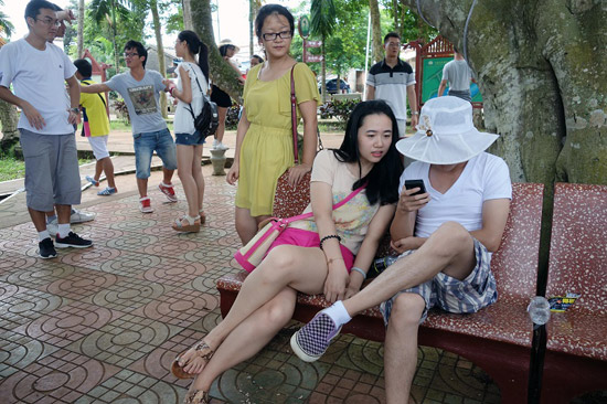海口龍鱗村村民生活越過越紅火
