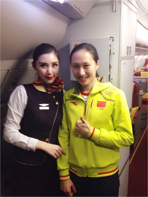 冬奧會(huì)冠軍乘坐海航航班勝利凱旋 海航貼心服務(wù)獲冠軍認(rèn)可