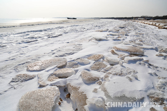 這個冬天，秦皇島海岸現“冰海”奇觀