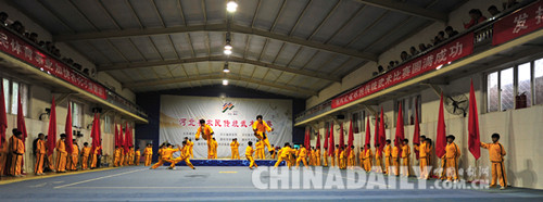 2016年河北省農(nóng)民傳統(tǒng)武術(shù)比賽在文安縣拉開帷幕