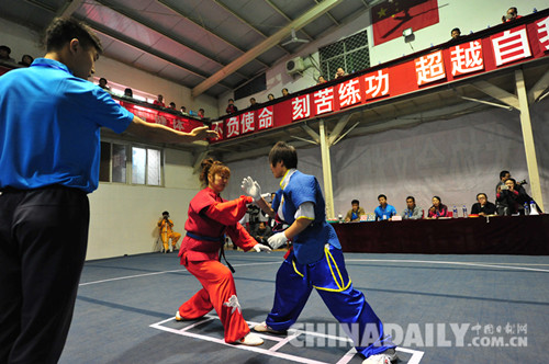 2016年河北省農民傳統武術比賽在文安縣拉開帷幕