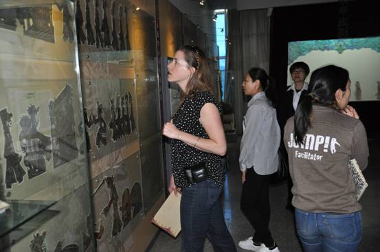 國際友人走進唐山樂亭博物館體驗樂亭傳統文化