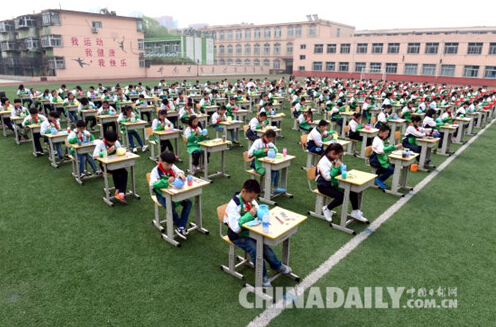 唐山路南勝利路小學(xué)百名陶娃繪世園