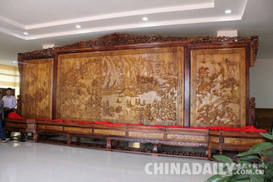 華夏第一屏在石家莊靈壽縣揭幕