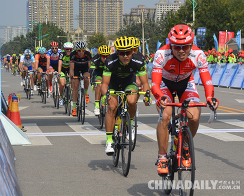 邢臺國際公路自行車賽鳴槍城市繞圈賽寧夏車隊奪冠