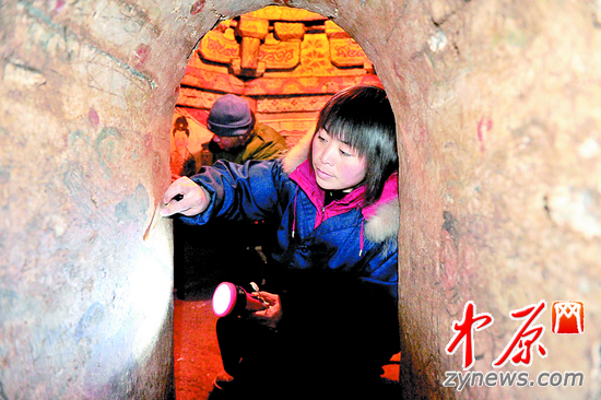 登封唐莊宋代壁畫(huà)墓遷移鄭州