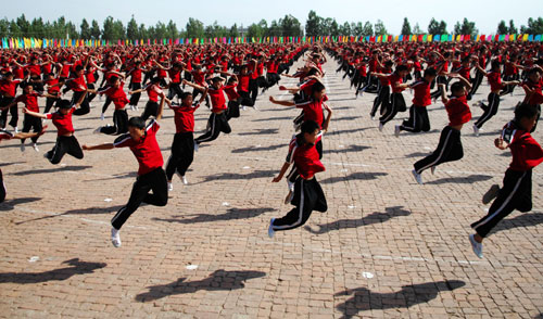 萬名少林小子獻藝中國文化遺產日