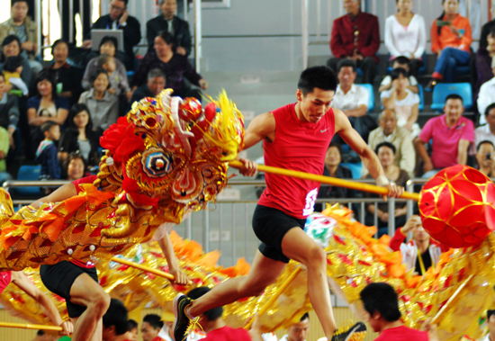 七屆農運會：舞龍舞獅比賽精彩上演