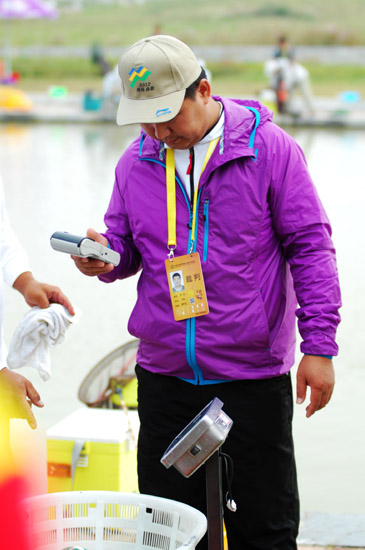 第七屆全國農運會釣魚比賽激烈進行