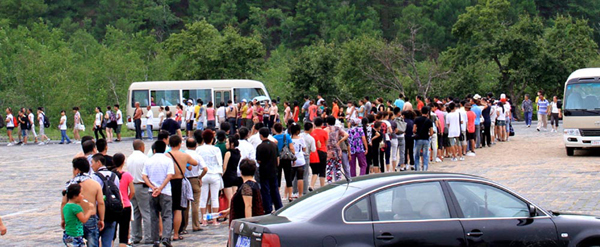 五大連池風景區游客爆滿