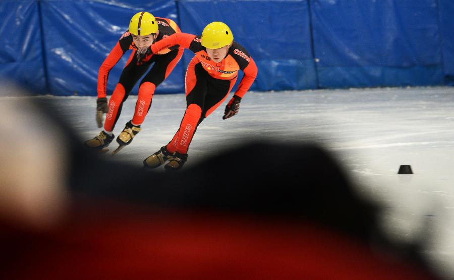中國特奧速滑隊備戰世界冬季特奧會