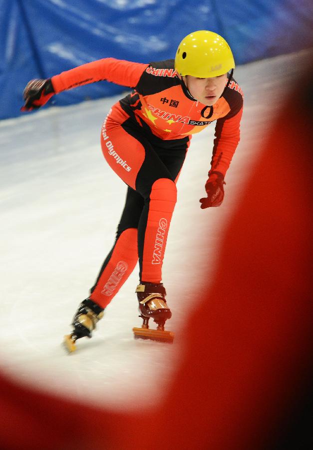中國特奧速滑隊備戰世界冬季特奧會