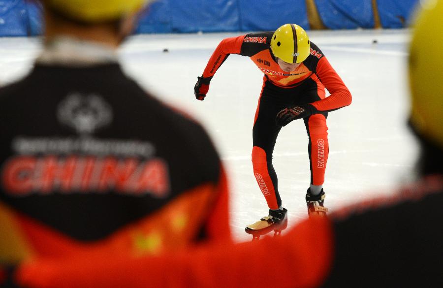 中國特奧速滑隊備戰世界冬季特奧會