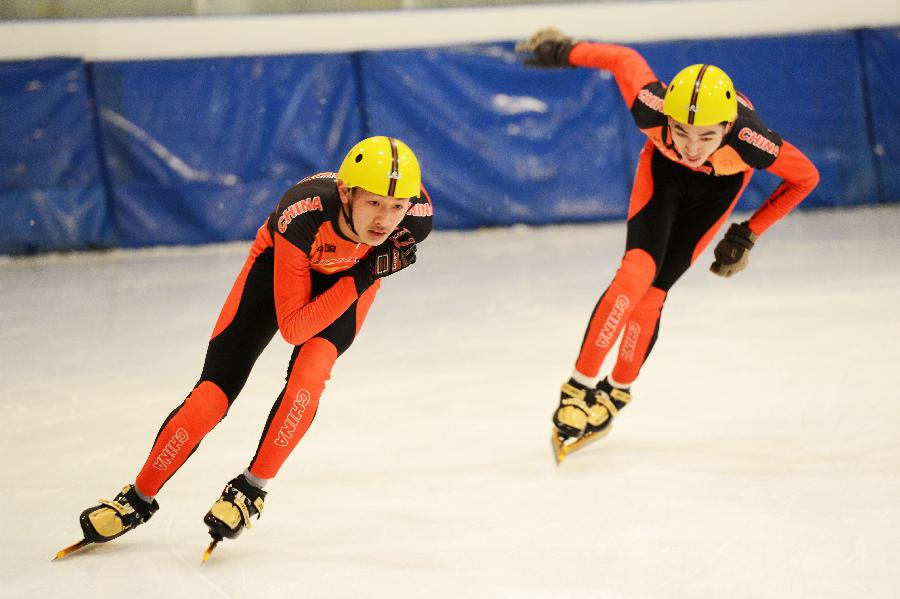 中國特奧速滑隊備戰世界冬季特奧會