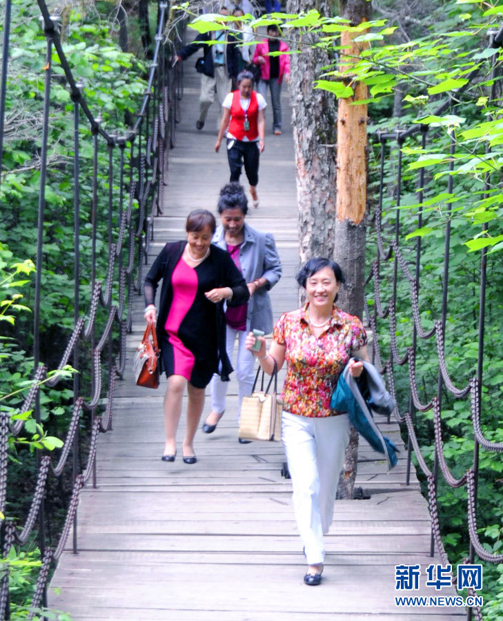 伊春森林節(jié)吸引數(shù)萬(wàn)游客來(lái)林都“吸氧”