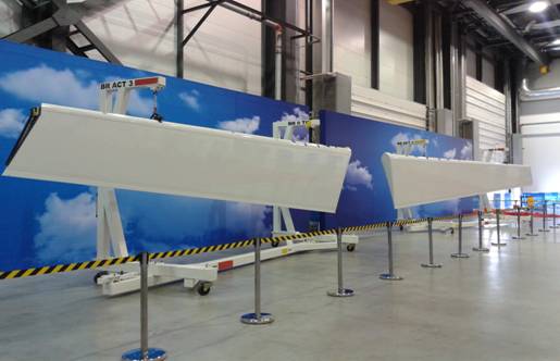 哈爾濱哈飛空客復合材料制造中心成功交付首件A350XWB升降舵