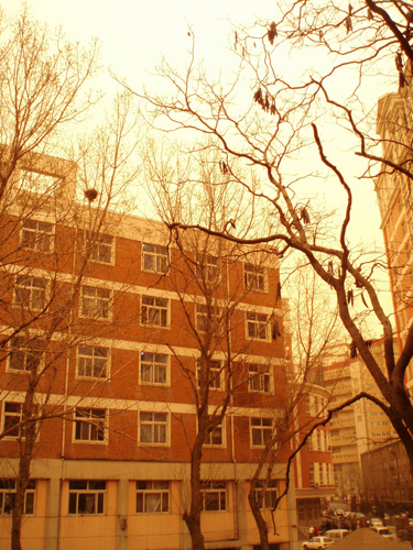 沙塵暴來襲 武漢臟兮兮