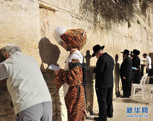 耶路撒冷迎來猶太教傳統節日普林節