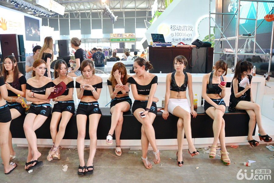 探班ChinaJoy showgirl緊張彩排