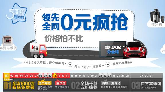 1號店:15天無理由退換“護航”5周年店慶月