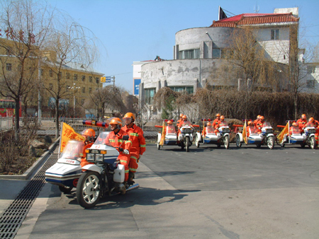 紅石林業局開展森林防火實戰練兵