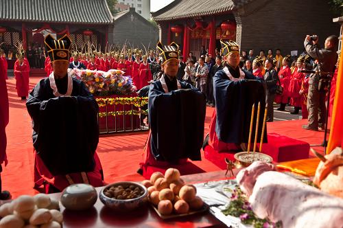 長(zhǎng)春文廟舉行祭孔大典紀(jì)念孔子誕辰2562周年