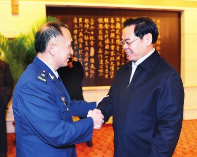 王儒林在長(zhǎng)春會(huì)見丁來杭、羅益昌一行