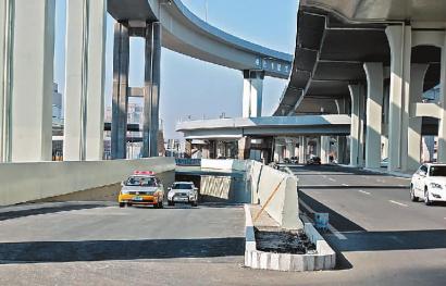 前進大街衛星路立交橋月底將全面開通