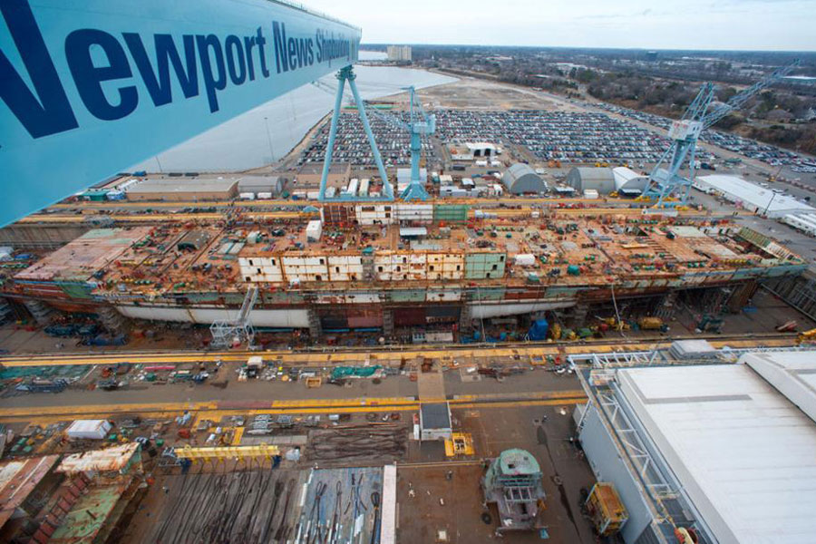 美國最新型CVN-78福特號航母近況曝光