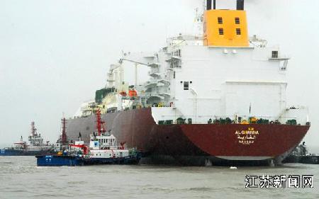 洋口港又一艘LNG船舶完成作業離港