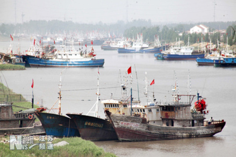 贛榆：滿載而歸進港休漁