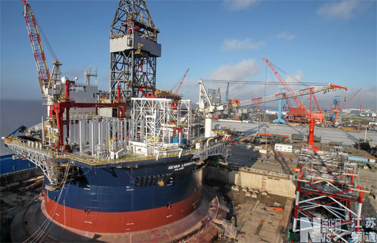 啟東超深水海洋鉆探平臺命名儀式