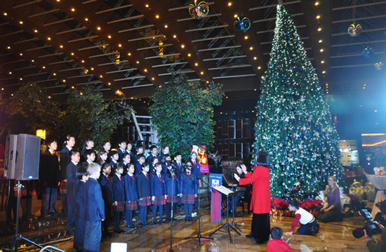 2012蘇州中茵皇冠假日酒店圣誕亮燈儀式啟動