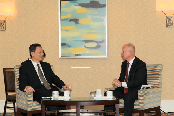 李學勇省長會見美國加利福尼亞州州長布朗