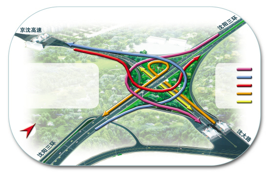 沈陽三環北李官樞紐互通立交6月15日前啟用