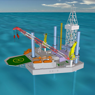 中石化“新勝利1號”自升式鉆井平臺在中集來福士開工建造