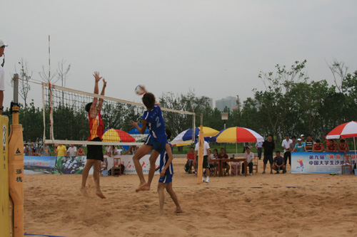 第九屆中國大學生沙灘排球錦標賽在黃島舉行
