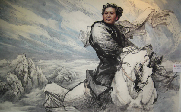 《領(lǐng)袖志·老區(qū)夢·藝術(shù)魂》紀(jì)念毛澤東同志誕辰120周年紅色文化書畫巡展在濟(jì)南啟動