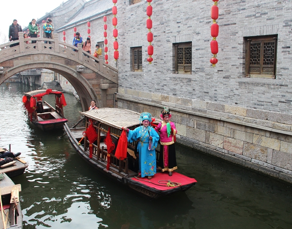 農歷“二月二”山東臺兒莊古運河畔再現祭河神傳統民俗