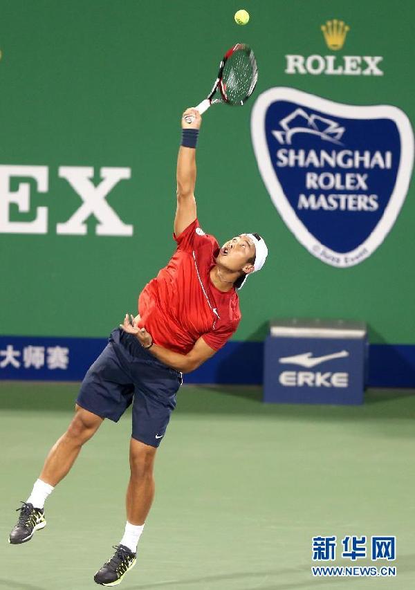 網(wǎng)球——上海大師賽：張擇不敵盧彥勛