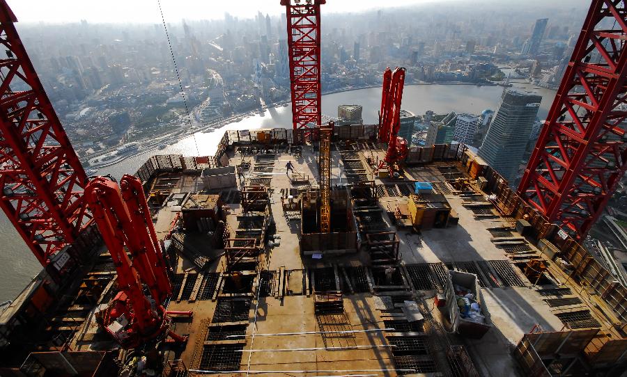 “上海中心”大廈增高至350米