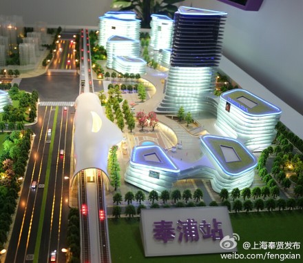軌交五號(hào)線奉賢各站點(diǎn)3D首次亮相 造型酷似迪拜