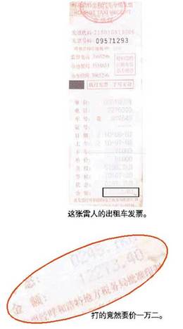 “最牛的士發票”面額逾萬元 行程超五千公里