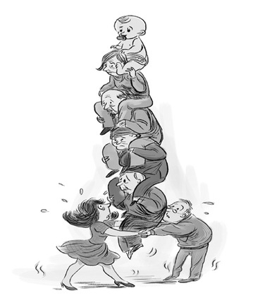 中國“421”家庭越來越多 頂梁柱頂得住嗎？(圖)