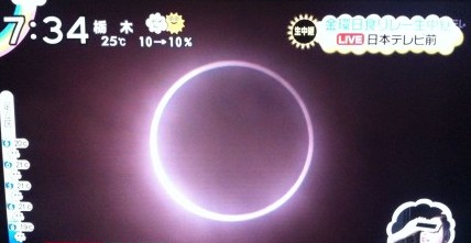 日環食壯觀景象